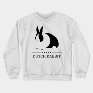 Dutch Rabbit Black Silhouette Crewneck Sweatshirt